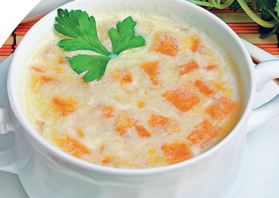 молочний суп "помаранчевий"