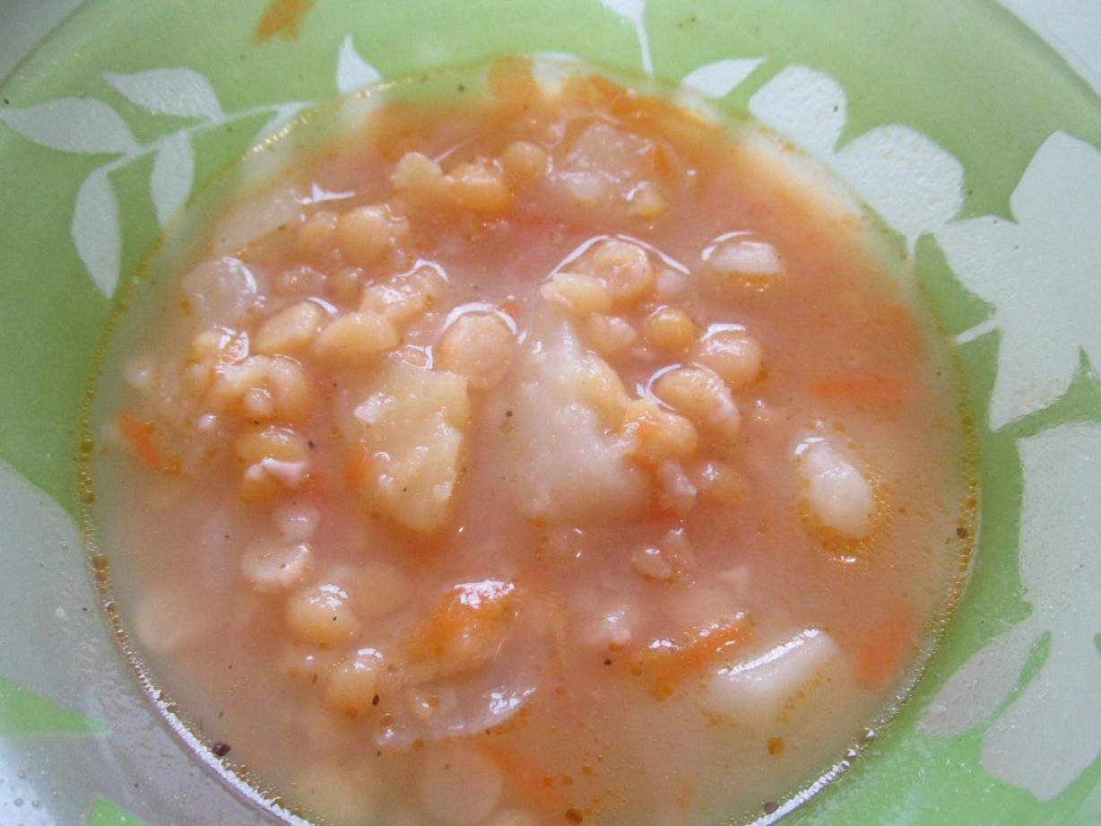 Простий гороховий суп без м'яса