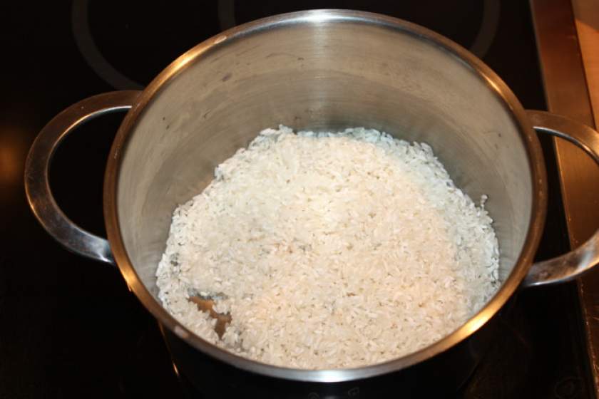 Рисова каша з гарбузом на молоці