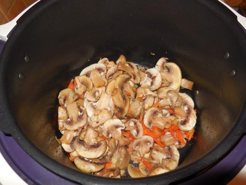 Рис з куркою і грибами в мультиварці або як готувати плов в мультиварці