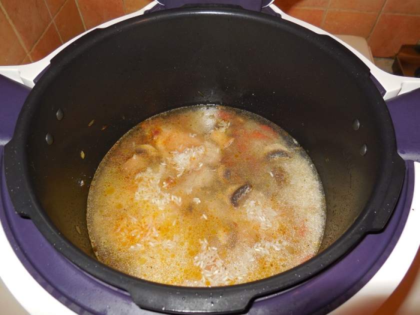 Рис з куркою і грибами в мультиварці або як готувати плов в мультиварці