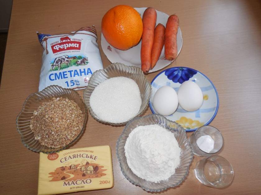 Солодкий гречаний пиріг в мультиварці або гречана коврижка з морквою і апельсинами